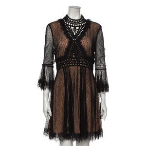 NEW bronze and black lace dress